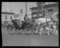 Mayor John C. Porter at La Fiesta de Los Angeles parade, Los Angeles, 1931