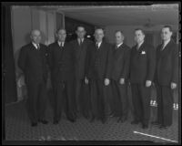 California Real Estate Association F. E. Dayton, C. W. Eastin, Donald C. Burnham, J. Mortimer Clark, Frazier O. Reed, D. D. Watson, and Grover T. Russell, Los Angeles, 1936