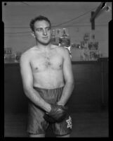 Armand Emanuel at boxing gym, California, 1924-1939