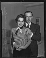 Lieutenant Fernando Solis and his wife Olga Gomez Mena de Solis come to Los Angeles to sightsee, 1935