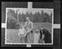 Dr. and Mrs. George C. Bergman and their children Clyde and Phyllis, Addis Ababa, 1936 (copy photo)