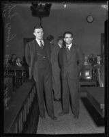 Attorney George Penney with his convicted client Elliot B. Thomas, Los Angeles, 1932