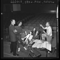 John Reardon and Patrice Munsel rehearsing roles for "Song of Norway" in Los Angeles, Calif., 1962