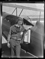 Sixteen-year-old Robert N. Buck sets new flying record, Los Angeles ...
