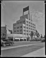 California Bank Building on Wilshire Blvd. and Beverly Dr., Beverly Hills, ca. 1936