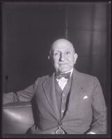 "Commodore" Louis D. Beaumont, vice-president of the May Department Stores Company, Los Angeles, 1923