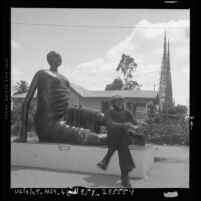 John Outterbridge, director of Watts Towers Art Center, Calif., 1977