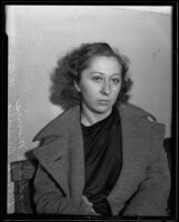 Dancer Madeline Morris is arraigned for drunk driving, Los Angeles, 1935