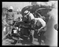 Miners working on Colorado River Aqueduct, Southern California, between 1933 and 1935