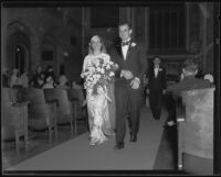 Newlyweds Clifford and Ethel May Propst, Los Angeles, 1935