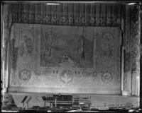 Art Nouveau style stage curtain of the Grand Theatre, Los Angeles, 1936