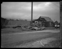 House destroyed by flood following the failure of the Saint Francis Dam, Santa Clara River Valley (Calif.), 1928