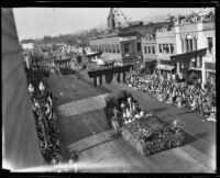 "May Day" float in the Tournament of Roses Parade, Pasadena, 1930