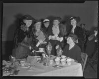 Kate Page Crutcher, Countess Harriet Thorne-Rider, Louise A. Bullock, Anne H. Temple, and Wilhelmina Dickson, Los Angeles, 1936