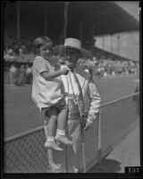 Patricia Horn and Clyde Houston at the Los Angeles County Fair, Pomona, 1936