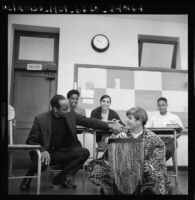 Negro History class at Manual Arts High School, Los Angeles (Calif.)