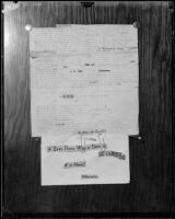 Ransom instructions, Mary B. Skeele kidnap case, 1933