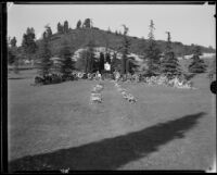 Grave of Moses H. Sherman, Forest Lawn Cemetery, Glendale, 1932