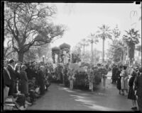 "Firebird" float in the Tournament of Roses Parade, Pasadena, 1935