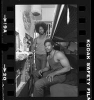 Leonard Edwards and Henry Simpson in their San Quentin prison cell, Calif., 1981