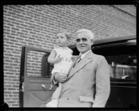 Joseph Scott with his grandson, Joseph Scott, Jr., Los Angeles, ca. 1930s