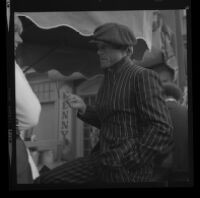 Robert Redford advocating against the demolition of Santa Monica Pier while filming "The Sting" on the pier. E. 1973