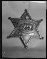 Badge, Los Angeles County Under-Sheriff, 1926