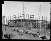 County jail under construction, Los Angeles, 1920s