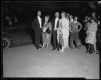 Mr. and Mrs. William Irving Hollingsworth and Dr. and Mrs. Rufus Von KleinSmid attend opera, Los Angeles, 1926