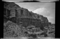 Scenic desert cliffs in Red Rock Canyon State Park, California, circa 1920-1930