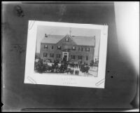 St. Vincent's College in its second building, Los Angeles, 1867-1887 (1930s copy print)