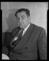 Tom Kennedy, actor, in court as a witness, Los Angeles, 1935