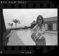 Shaun Cassidy poolside at his home in Los Angeles, Calif., 1978