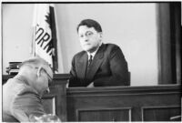 Oil executive James A. Talbot on witness stand, 1932