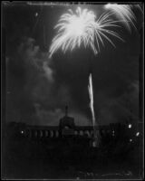 Fourth of July fireworks at the Coliseum, Los Angeles, 1935