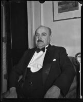 Count Damien de Martel taking a rest in Los Angeles, 1932
