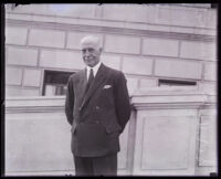 British Secretary of Foreign Affairs Sir Austen Chamberlain, Los Angeles, 1925