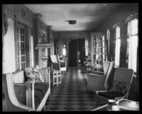 Millionaire Edward C. Converse's parlor on the Santa Paula y Saticoy Ranch, Santa Paula, 1922