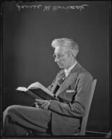 Los Angeles Times religion writer James M. Warnack, Los Angeles, ca. 1936