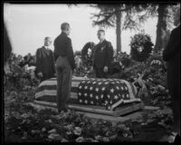 William Traeger's funeral at Rosedale Cemetery, Los Angeles, 1935