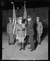 Walter P. Story receiving Order of the Crown of Italy medal, [1920s?]