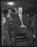 Walter H. Glenn in court for fraud, Los Angeles, 1935