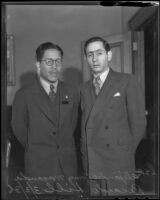 Mexican Consuls Alejandro Gómez Maganda and Ricardo Hill, Los Angeles, 1936