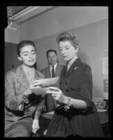 Anna Maria Alberghetti, Deborah Kerr, and Harold E. Hulsing, Los Angeles, 1957