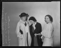 Frances Beattie, Mrs. M. H. Snortland, and Dorothy Bell, Los Angeles, 1935