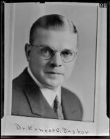 Dr. Ernest George Bashor is nominated to the board of health, Los Angeles, 1939