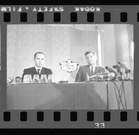 John F. Kennedy speaking at the Beverly Hilton, Beverly Hills, 1960