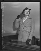 Elinor Fair divorces husband Thomas W. Daniels, Los Angeles, 1936