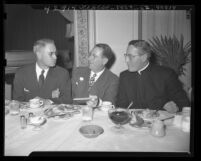 Police officials give report on war against juvenile delinquency to Inter-Faith Council in Los Angeles, Calif., 1946