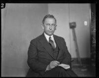 Dr. Victor Parkin, expert witness for the prosecution during the Hickman, Los Angeles, 1928